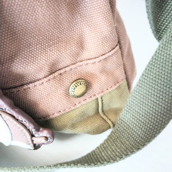 Chala Patch Women's Canvas Crossbody Messenger Bag With Cute Dog Keychain Mauve - Picture 5 of 10